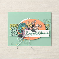 Share What You Love congratulation card idea