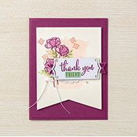 Share What You Love thank you card idea